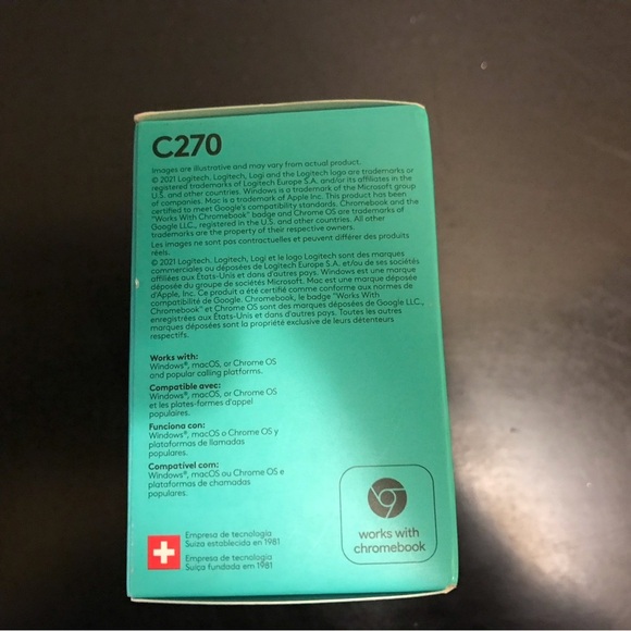 Logitech C270 HD Webcam. HD video calls. New in sealed box. - Picture 4 of 5